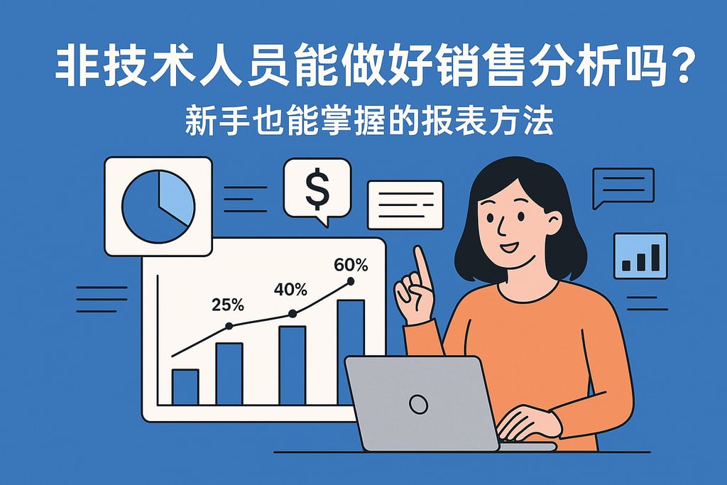 非技术人员能做好销售分析吗？新手也能掌握的报表方法