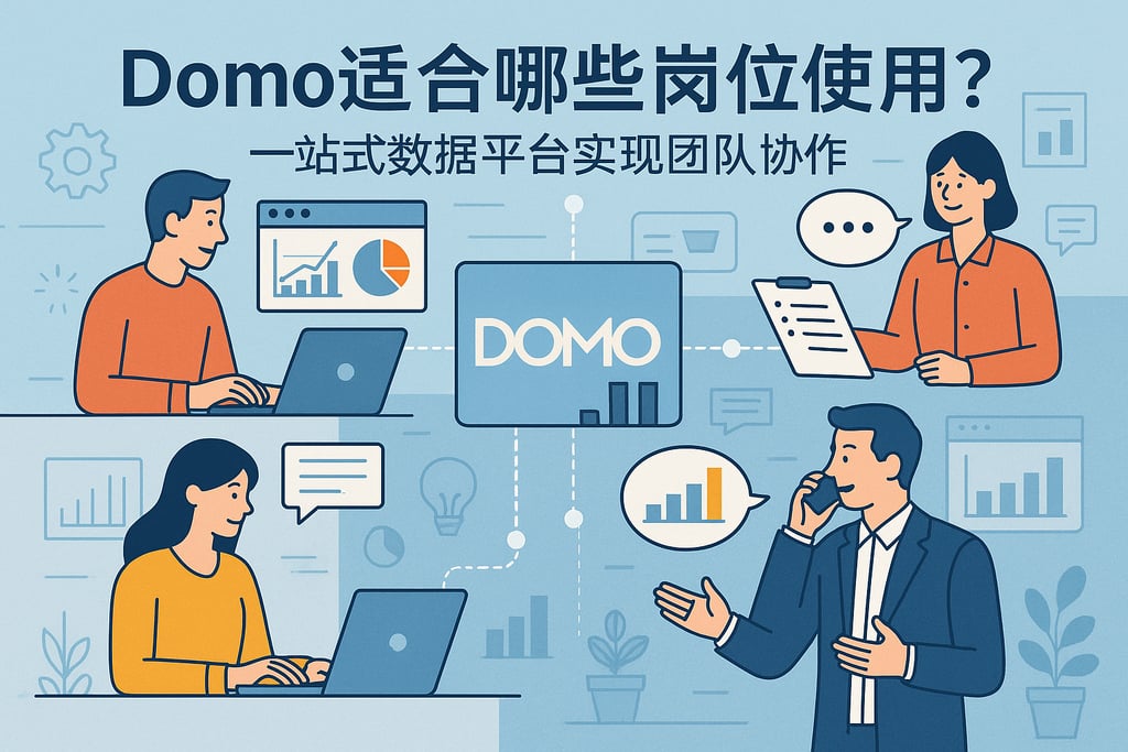 Domo适合哪些岗位使用？一站式数据平台实现团队协作