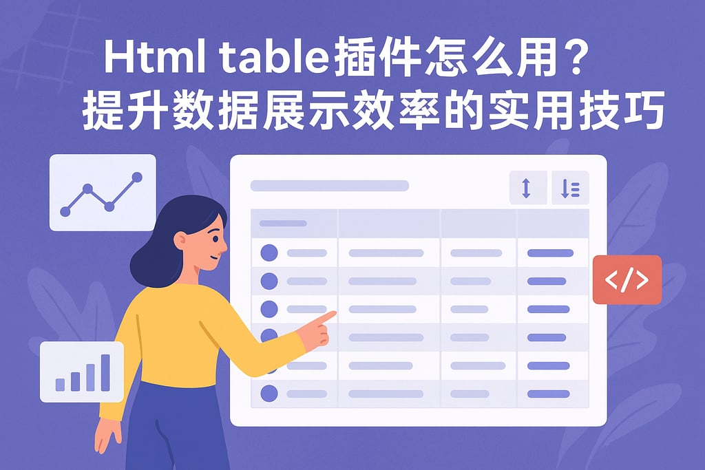 Htmltable插件怎么用？提升数据展示效率的实用技巧