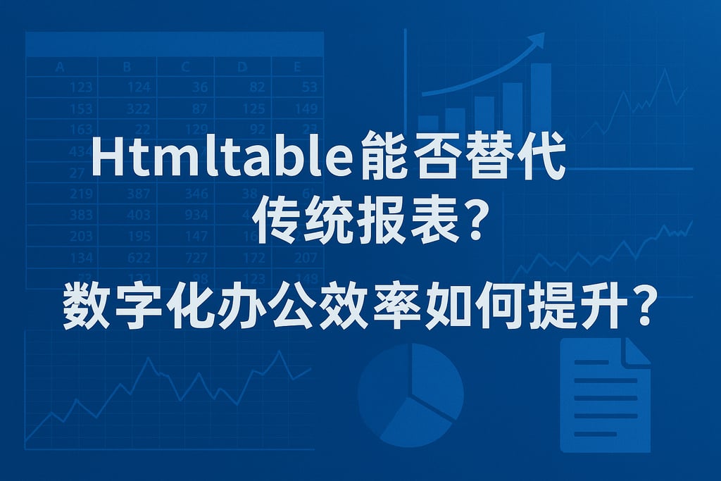 Htmltable能否替代传统报表？数字化办公效率如何提升？