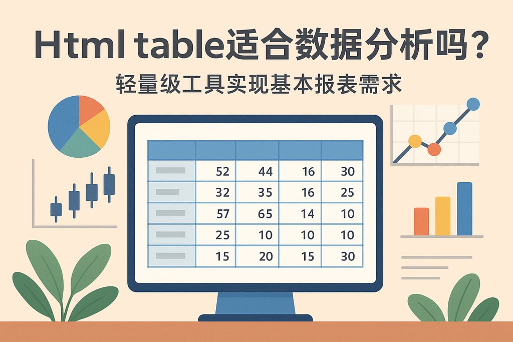 Htmltable适合数据分析吗？轻量级工具实现基本报表需求
