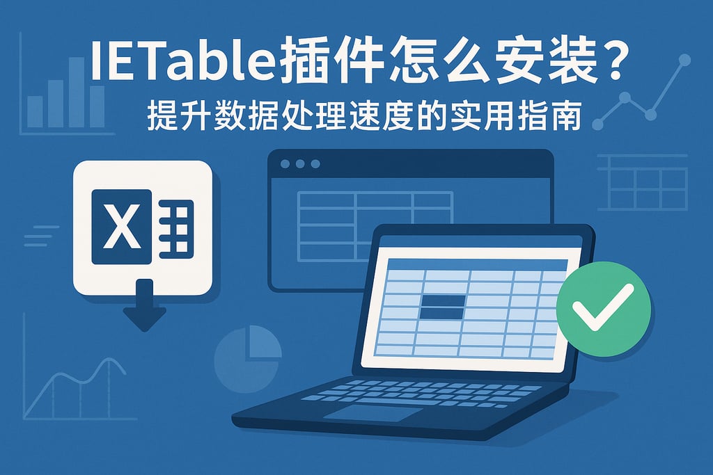 IETable插件怎么安装？提升数据处理速度的实用指南
