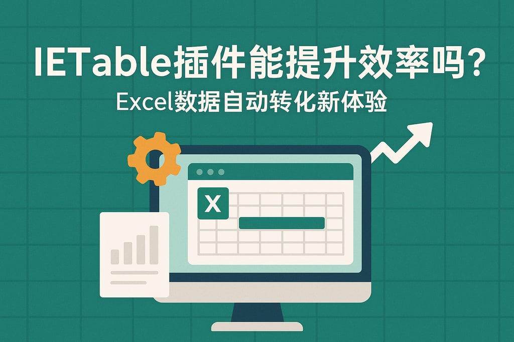 IETable插件能提升效率吗？Excel数据自动转化新体验