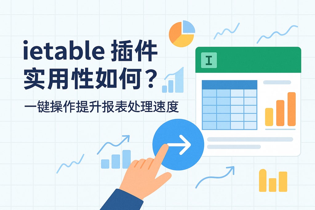 Ietable插件实用性如何？一键操作提升报表处理速度。