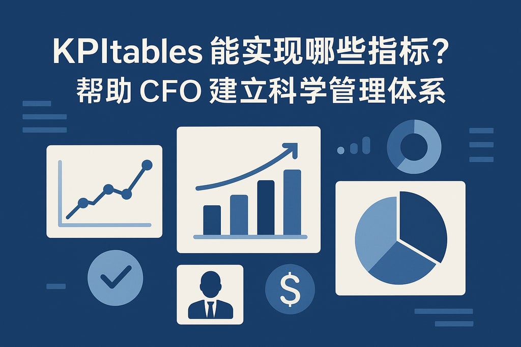 Kpitables能实现哪些指标？帮助CFO建立科学管理体系