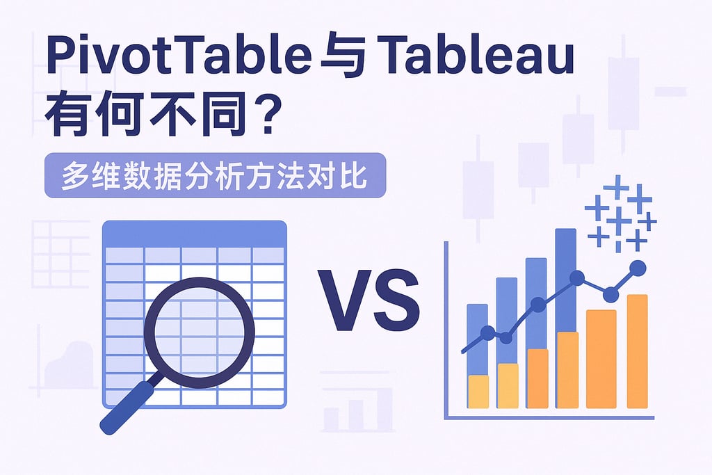 Pivotable与Tableau有何不同？多维数据分析方法对比