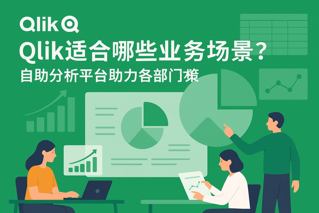 Qlik适合哪些业务场景？自助分析平台助力各部门决策