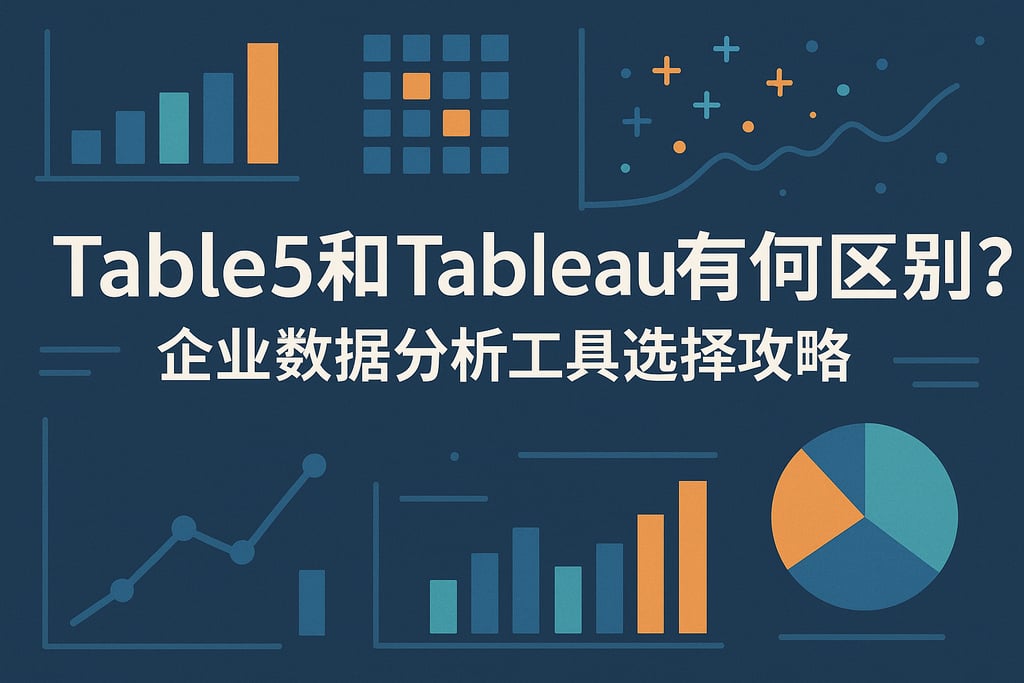 Table5和Tableau有何区别？企业数据分析工具选择攻略