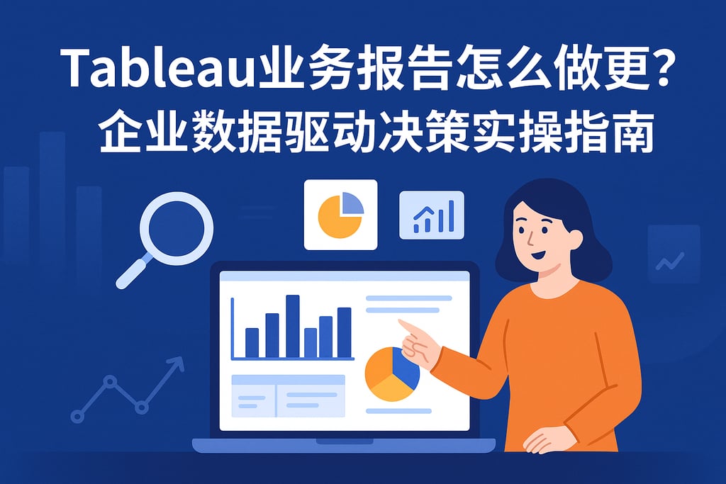 Tableau业务报告怎么做更高效？企业数据驱动决策实操指南
