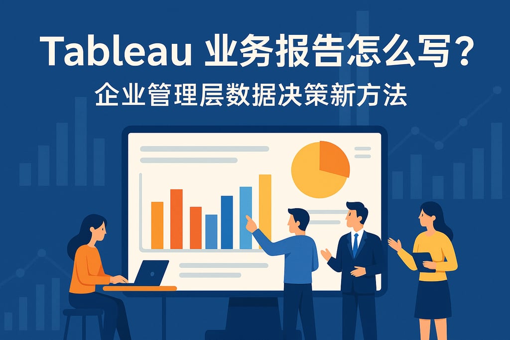 Tableau业务报告怎么写？企业管理层数据决策新方法