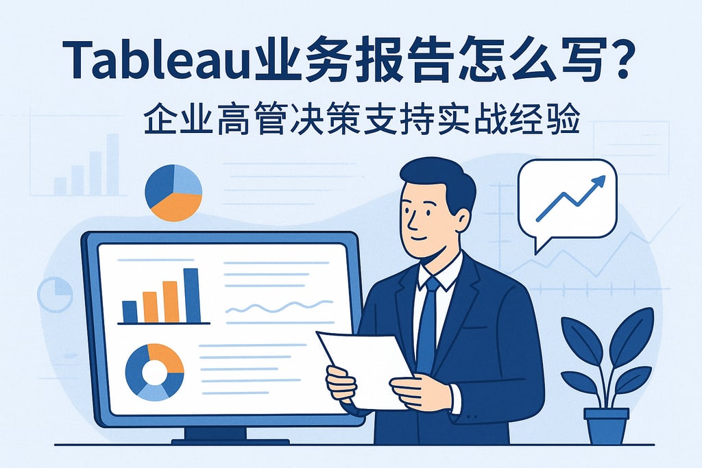 Tableau业务报告怎么写？企业高管决策支持实战经验