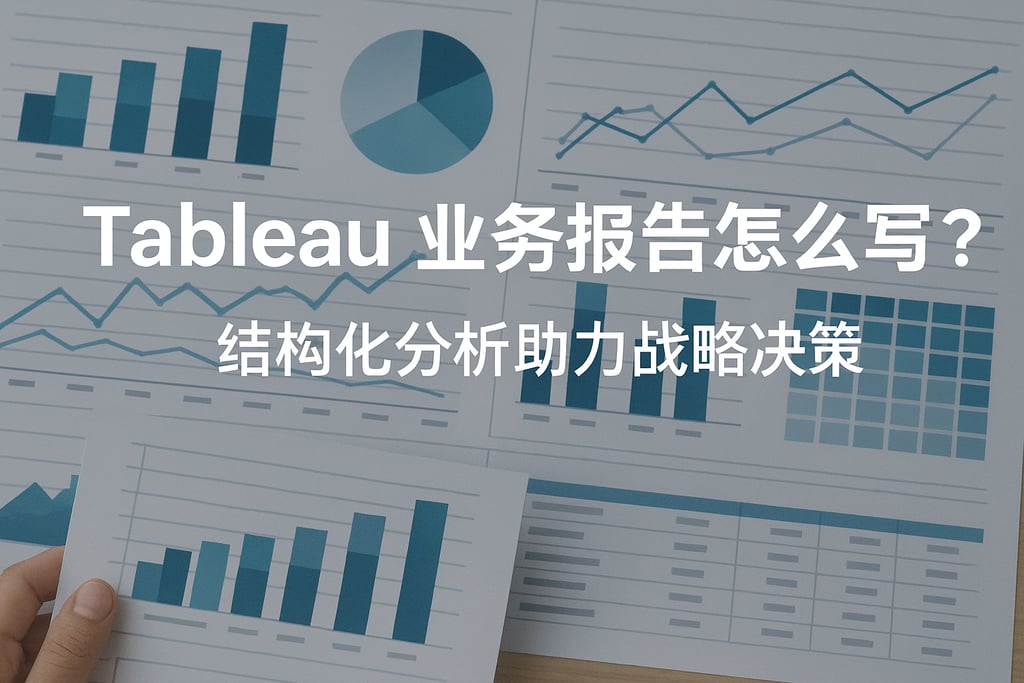 Tableau业务报告怎么写？结构化分析助力战略决策