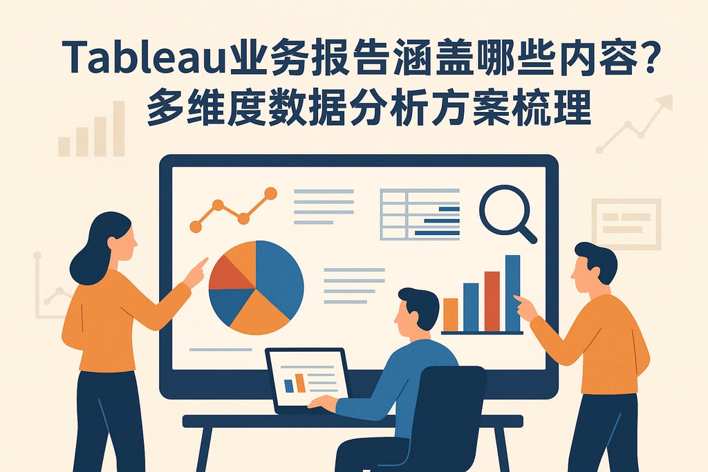 Tableau业务报告涵盖哪些内容？多维度数据分析方案梳理
