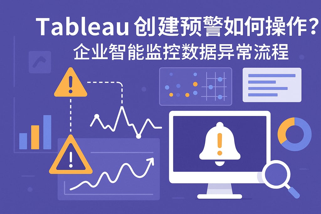 Tableau创建预警如何操作？企业智能监控数据异常流程