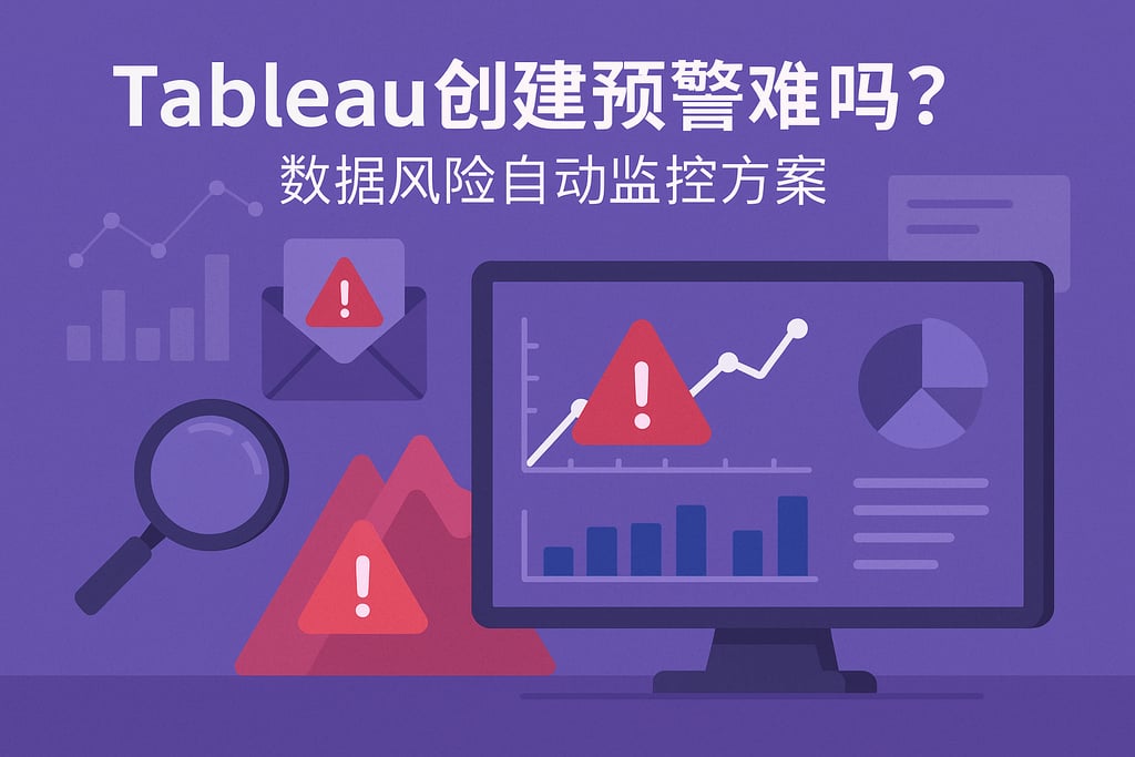 Tableau创建预警难吗？数据风险自动监控方案