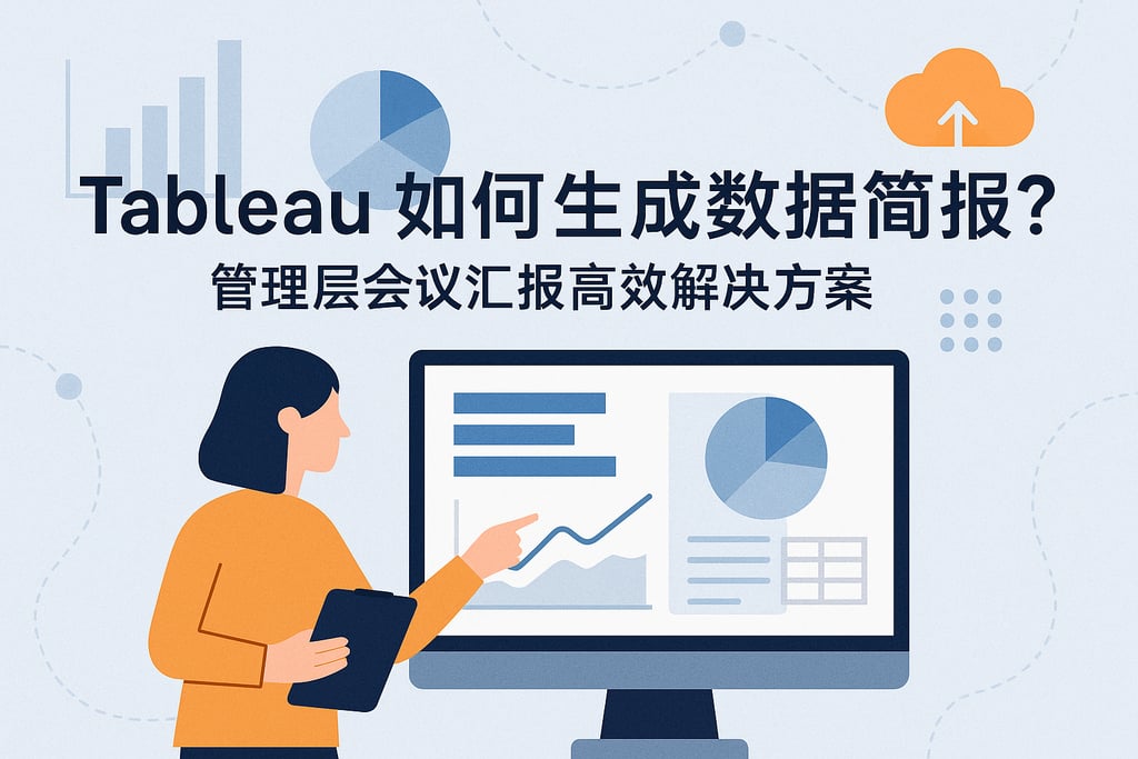 Tableau如何生成数据简报？管理层会议汇报高效解决方案