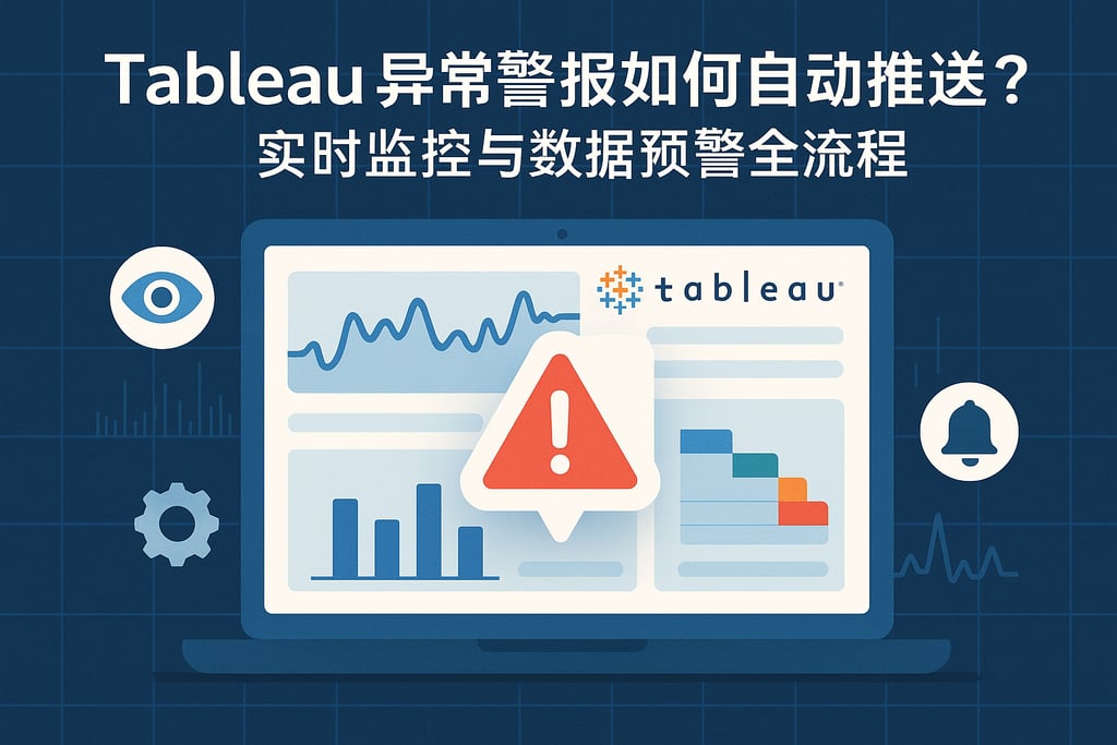 Tableau异常警报如何自动推送？实时监控与数据预警全流程