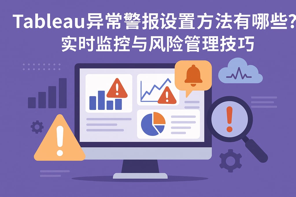 Tableau异常警报设置方法有哪些？实时监控与风险管理技巧