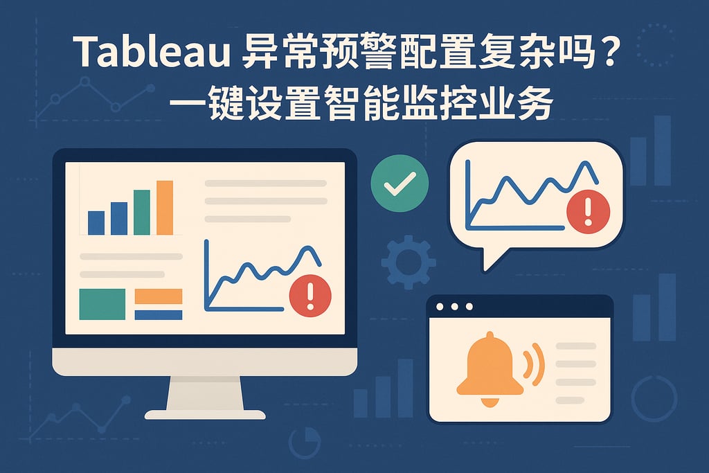 Tableau异常预警配置复杂吗？一键设置智能监控业务