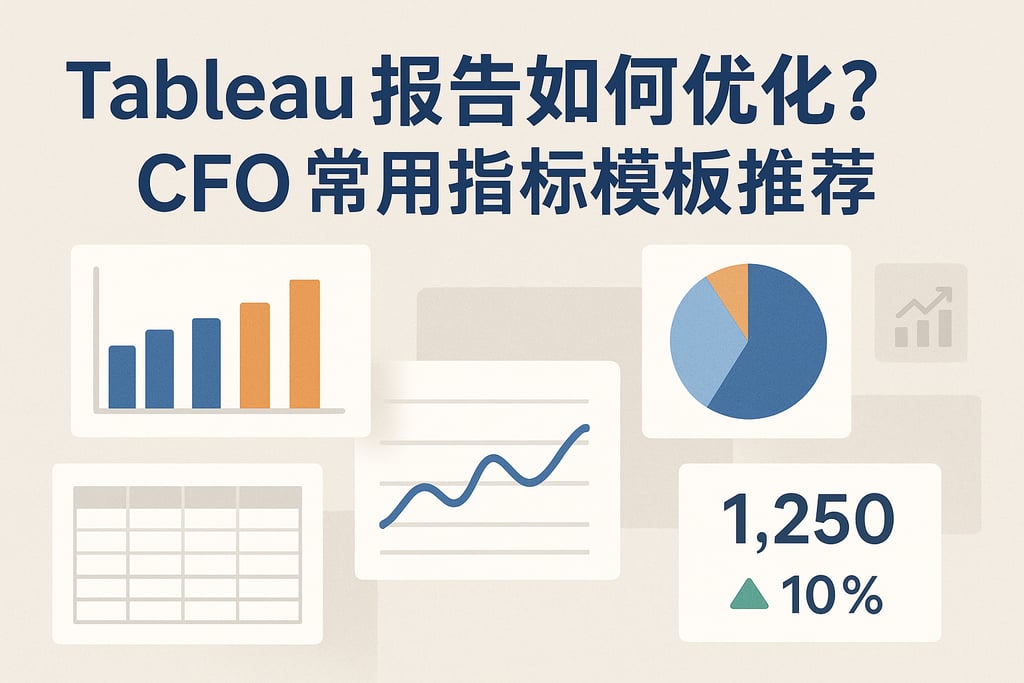 Tableau报告如何优化？CFO常用指标模板推荐