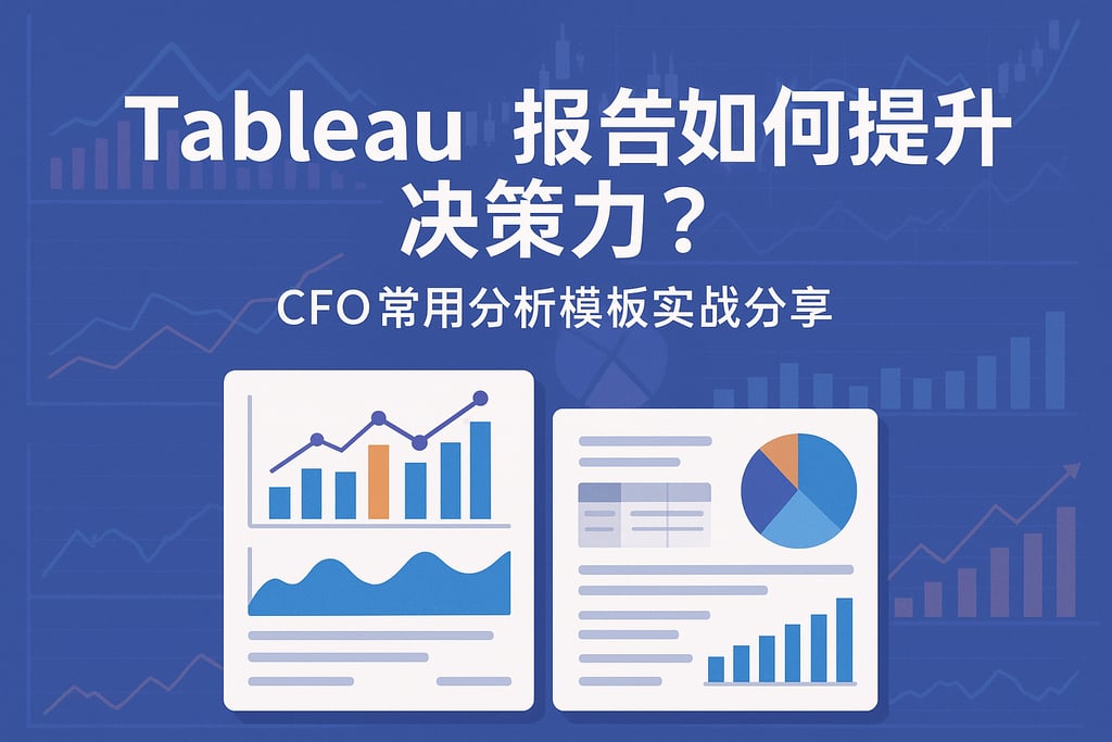 Tableau报告如何提升决策力？CFO常用分析模板实战分享