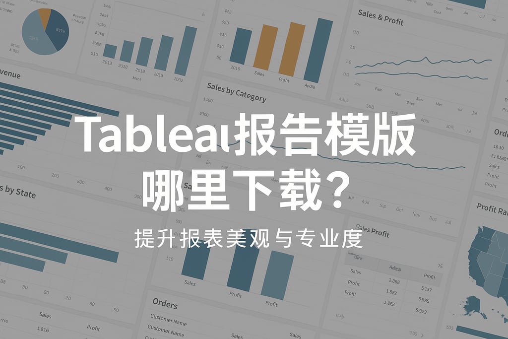 Tableau报告模板哪里下载？提升报表美观与专业度