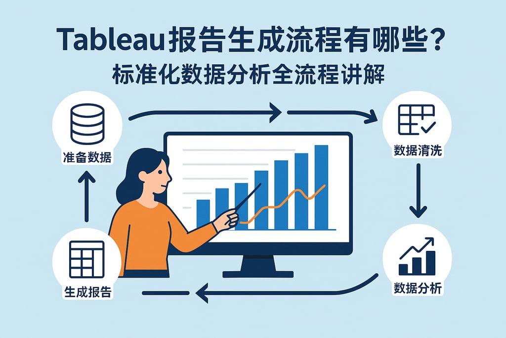 Tableau报告生成流程有哪些？标准化数据分析全流程讲解。