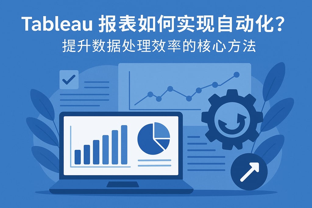 Tableau报表如何实现自动化？提升数据处理效率的核心方法