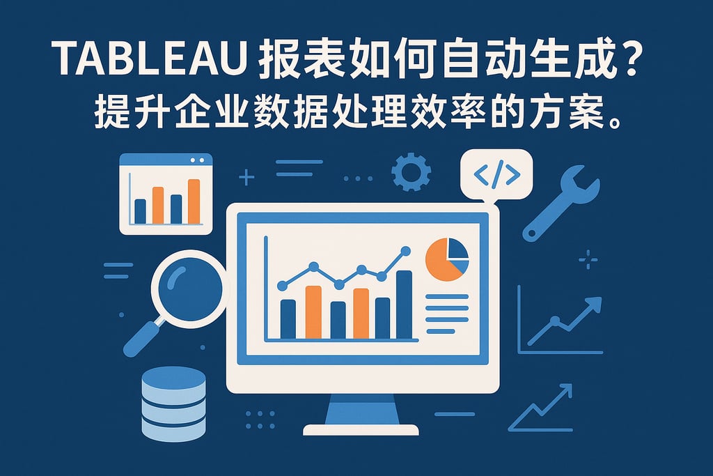 Tableau报表如何自动生成？提升企业数据处理效率的方案。