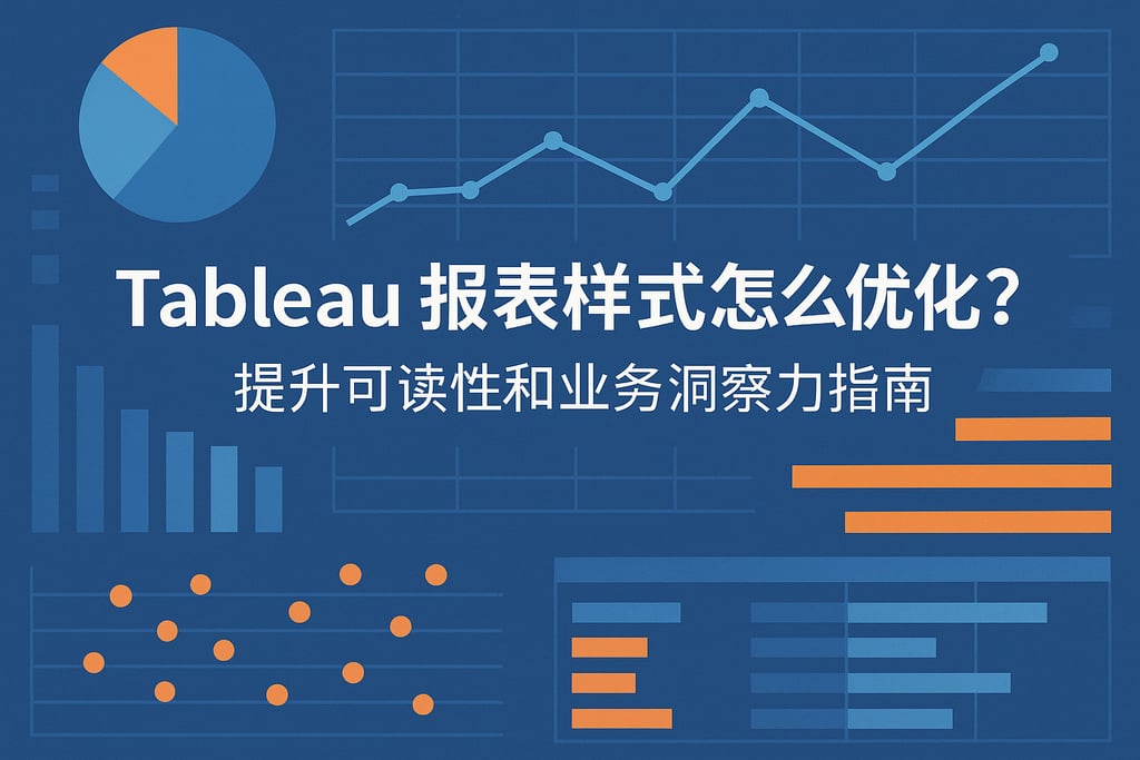 Tableau报表样式怎么优化？提升可读性和业务洞察力指南