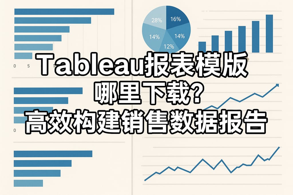 Tableau报表模板哪里下载？高效构建销售数据报告