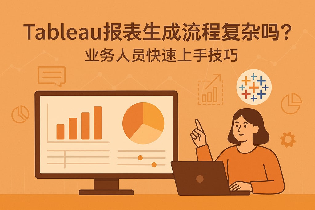 Tableau报表生成流程复杂吗？业务人员快速上手技巧