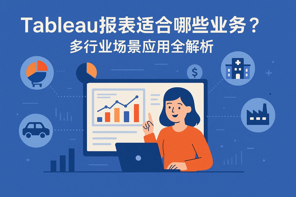 Tableau报表适合哪些业务？多行业场景应用全解析
