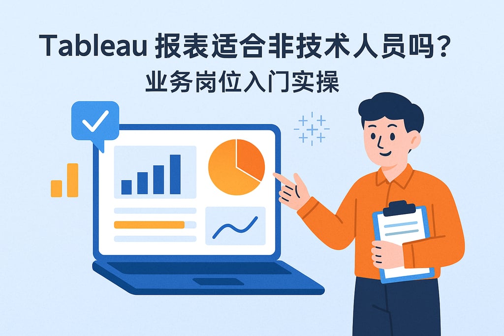 Tableau报表适合非技术人员吗？业务岗位入门实操
