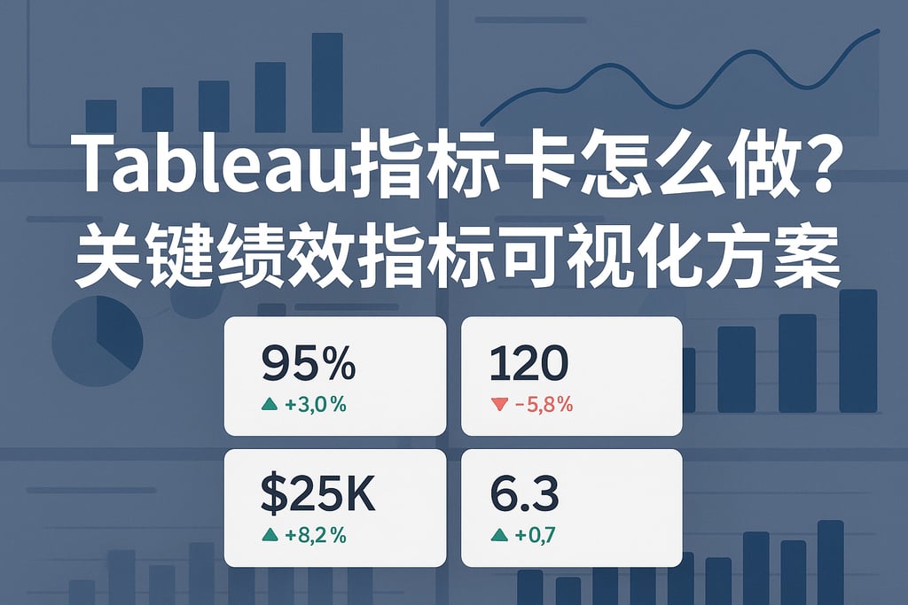 Tableau指标卡怎么做？关键绩效指标可视化方案