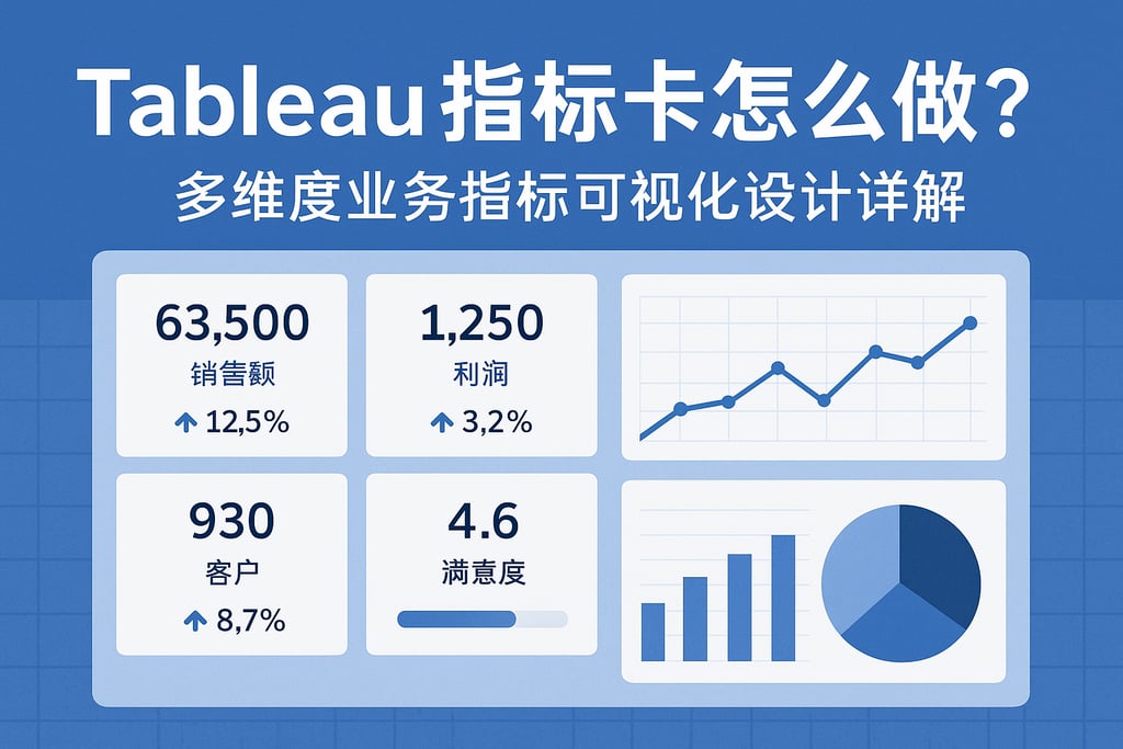 Tableau指标卡怎么做？多维度业务指标可视化设计详解