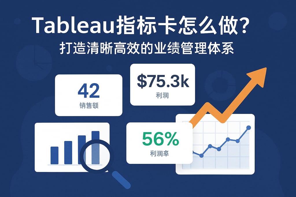Tableau指标卡怎么做？打造清晰高效的业绩管理体系