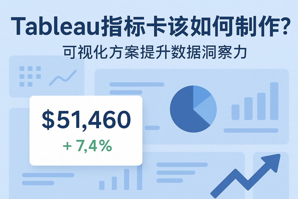 Tableau指标卡该如何制作？可视化方案提升数据洞察力