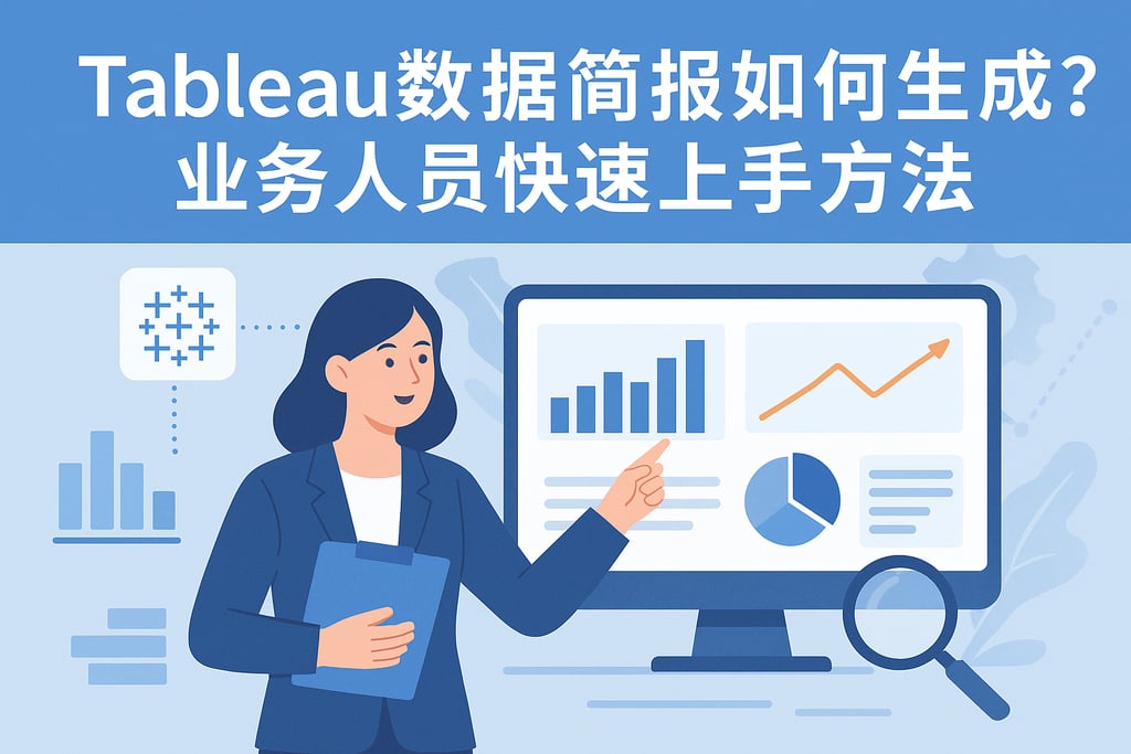 Tableau数据简报如何生成？业务人员快速上手方法