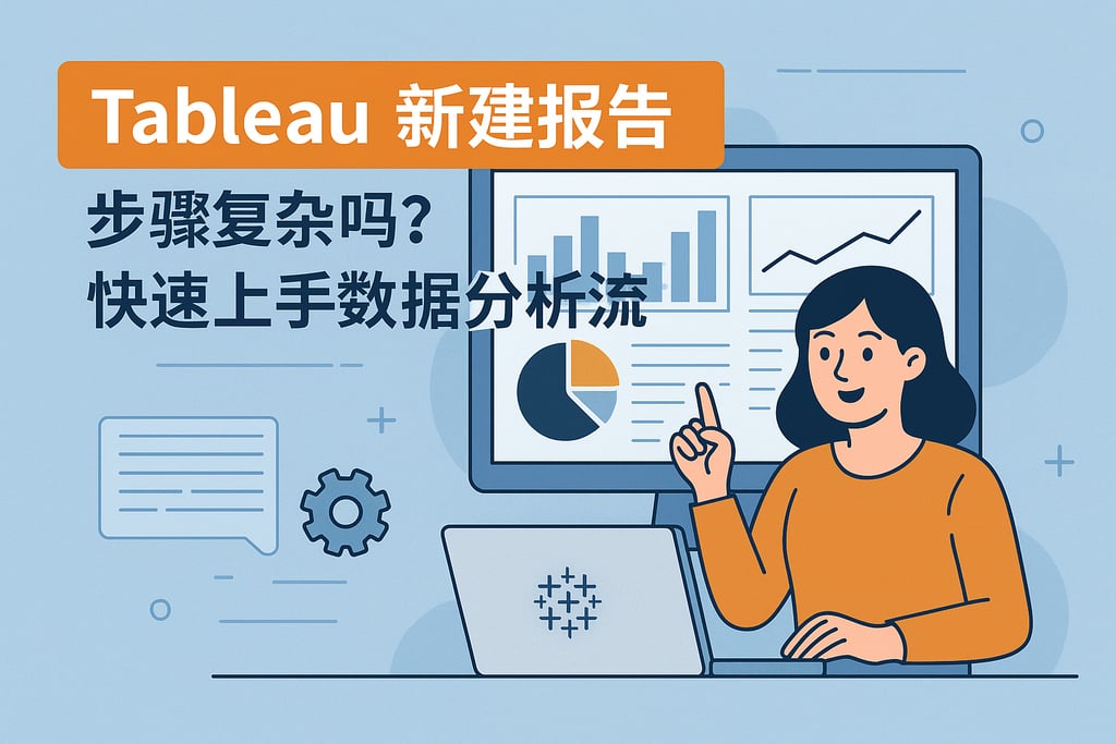 Tableau新建报告步骤复杂吗？快速上手数据分析流程