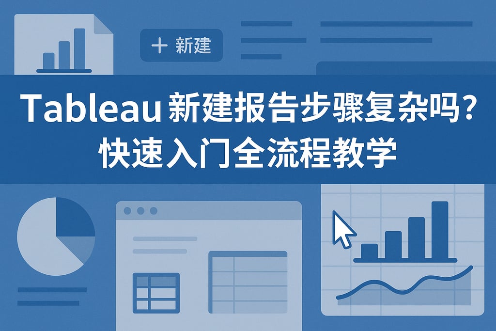 Tableau新建报告步骤复杂吗？快速入门全流程教学
