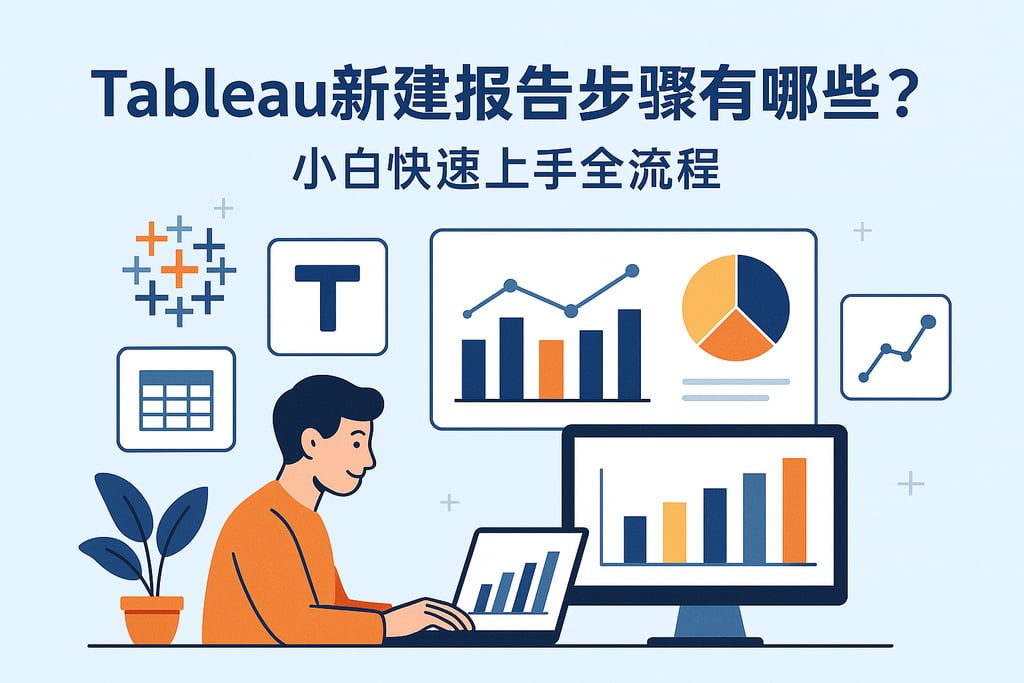 Tableau新建报告步骤有哪些？小白快速上手全流程