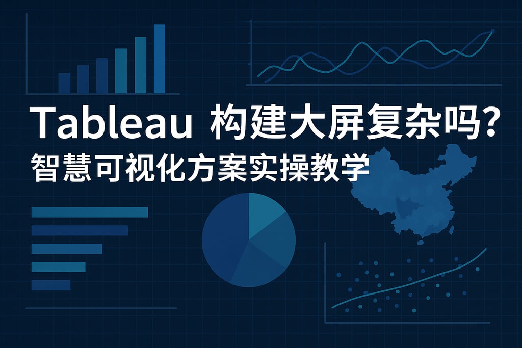 Tableau构建大屏复杂吗？智慧可视化方案实操教学