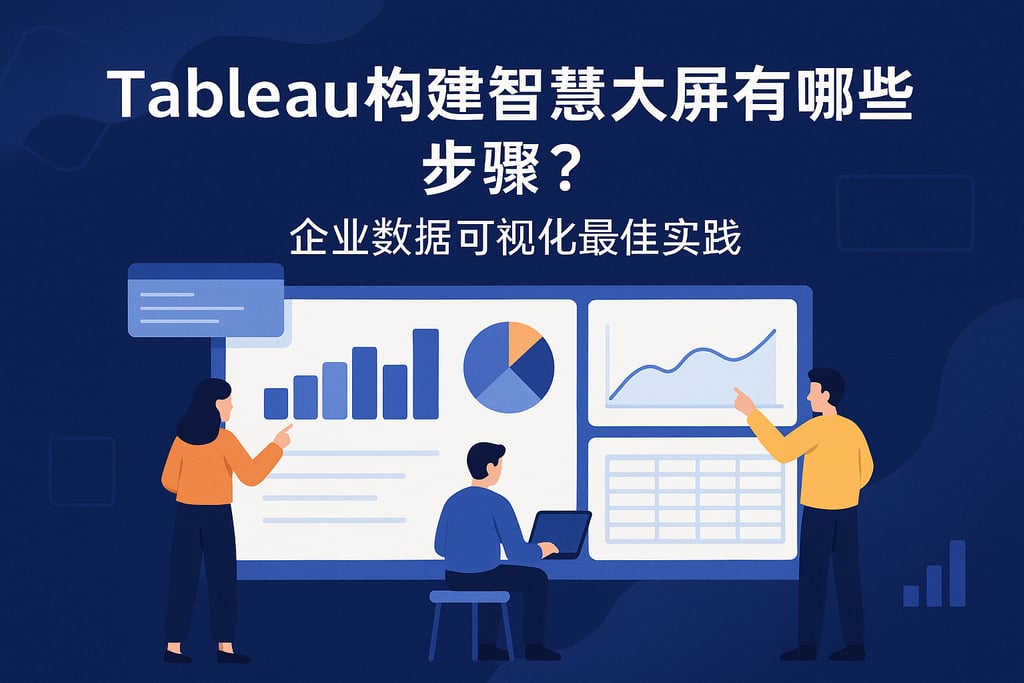 Tableau构建智慧大屏有哪些步骤？企业数据可视化最佳实践