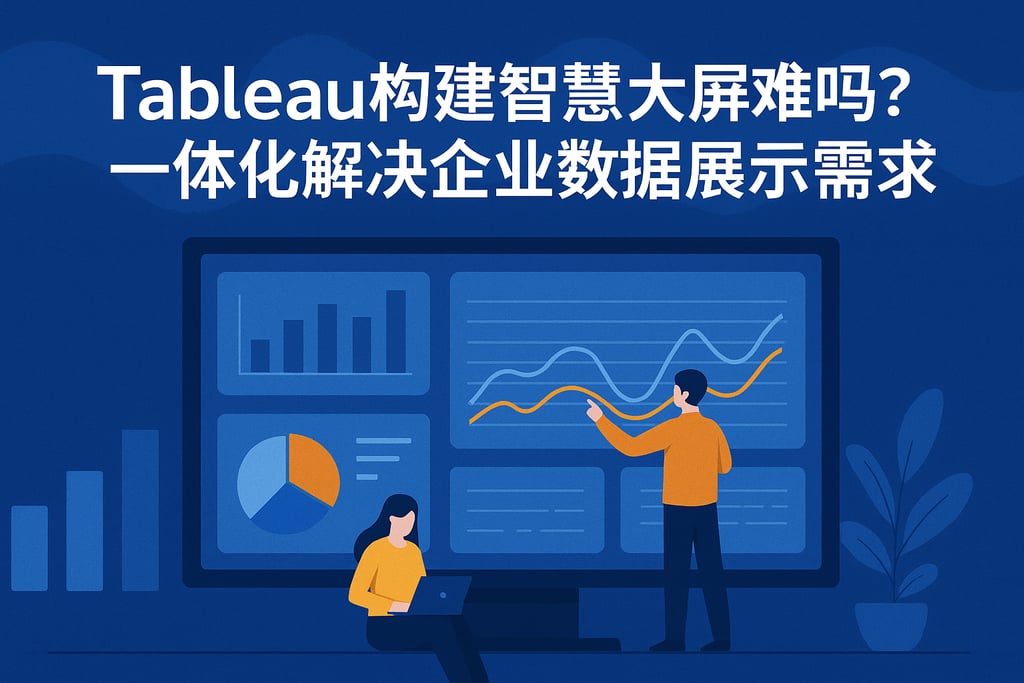 Tableau构建智慧大屏难吗？一体化解决企业数据展示需求