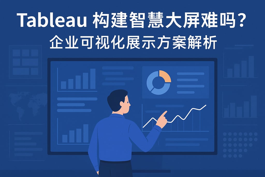 Tableau构建智慧大屏难吗？企业可视化展示方案解析