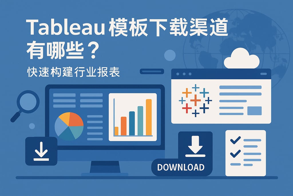 Tableau模板下载渠道有哪些？快速构建行业报表