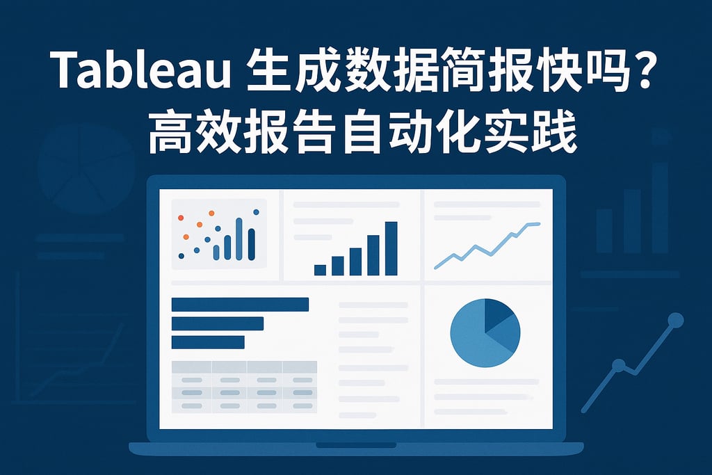 Tableau生成数据简报快吗？高效报告自动化实践