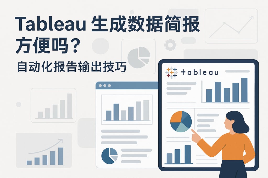 Tableau生成数据简报方便吗？自动化报告输出技巧