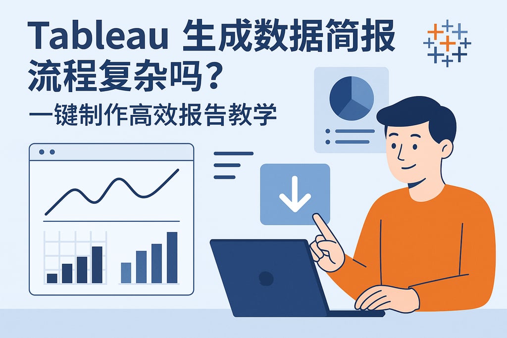 Tableau生成数据简报流程复杂吗？一键制作高效报告教学